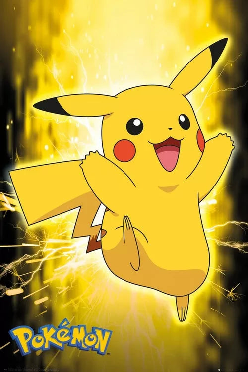 Pokemon - Pikachu Neon Poster 61 × 91.5 cm