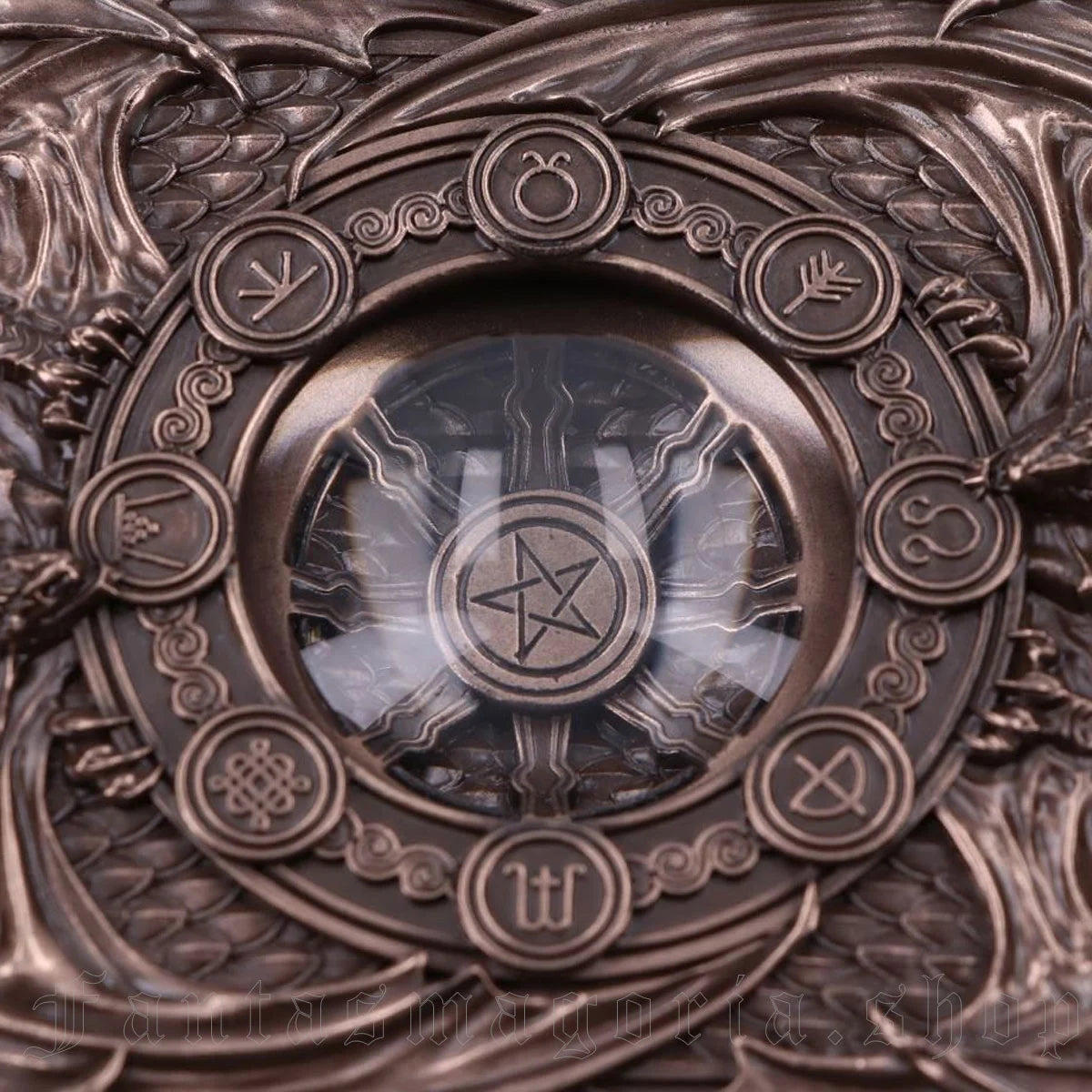 Dragons of the Sabbats Tarot Box Bronze 14.5cm